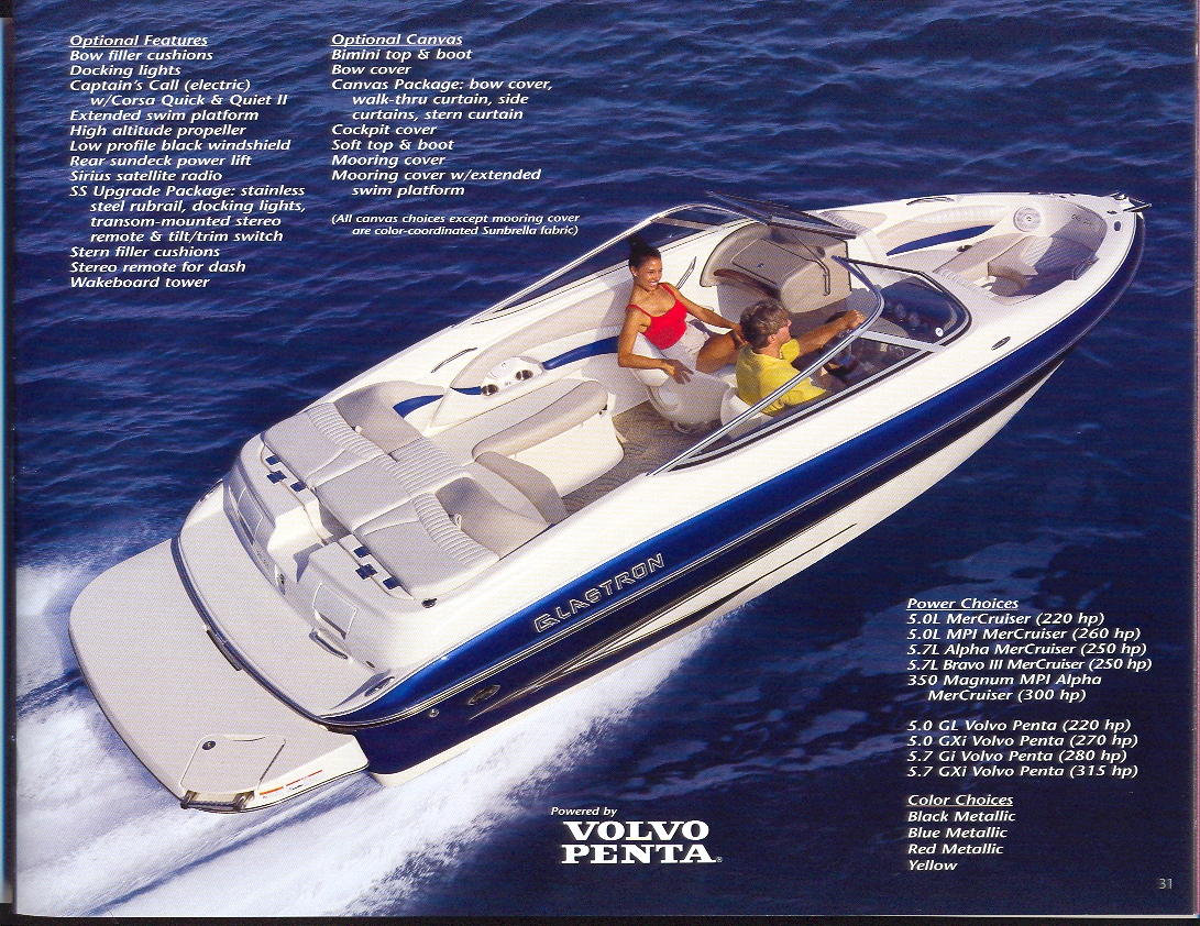 2019 Glastron® Boat Catalog, Parts List, & Product Information